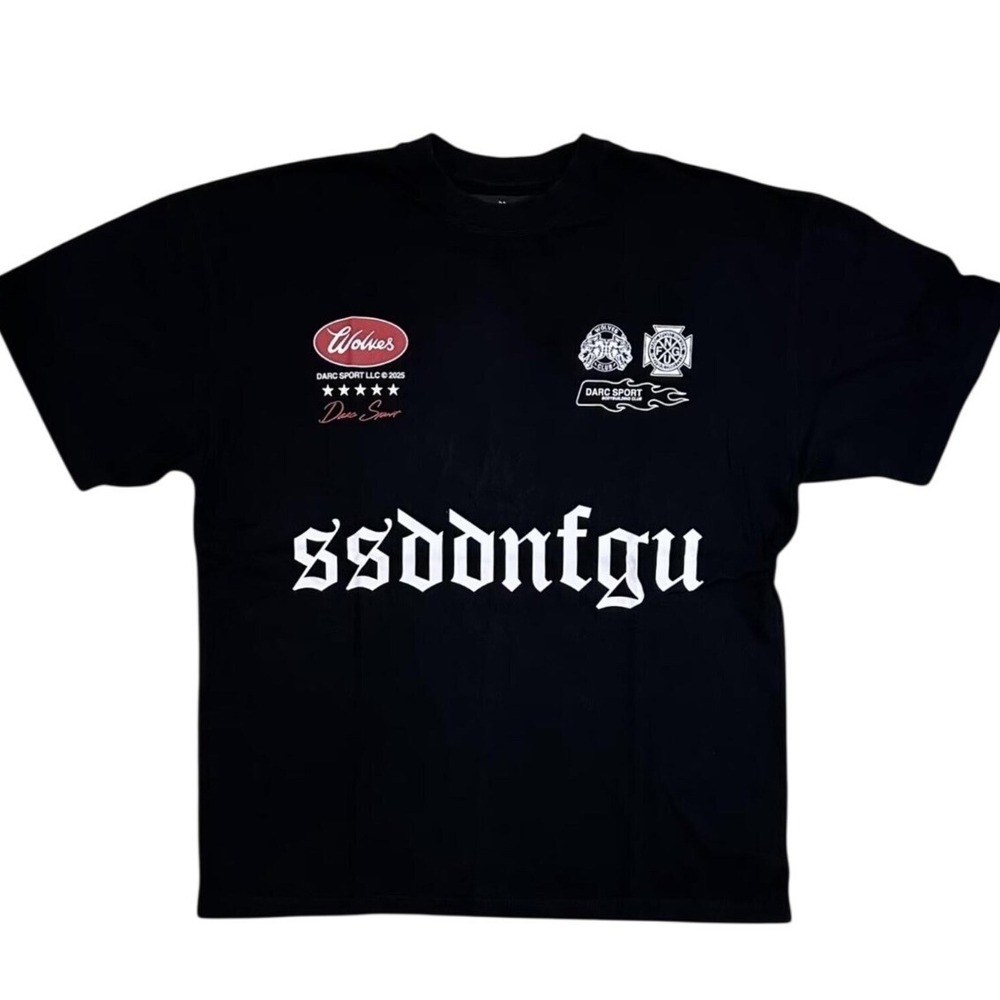 Darc Sport Wolves US Forever Premium Tee Black Gothic Graphic Largeβ